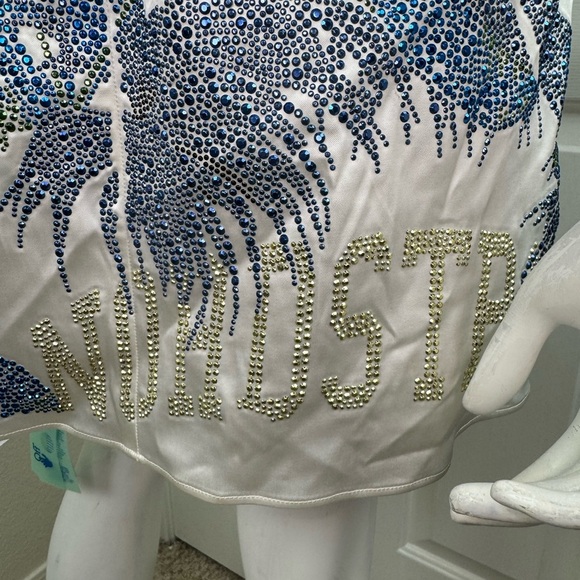 OFF-WHITE Gender Inclusive Bright Crystal Embellished slip dress size 40 - Picture 12 of 17